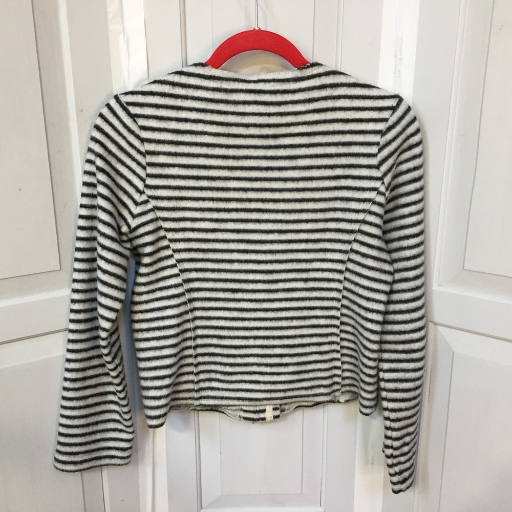 Dolan Gray & White Striped Zip Jacket - Picture 11 of 15